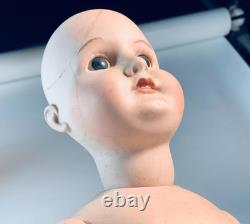 Antique Bisque Doll Collectible Porcelain Doll, Possible Antique