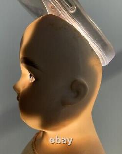 Antique Bisque Doll Kestner 6. Shoulder-head 16 Open Mouth Labeled Leather Body