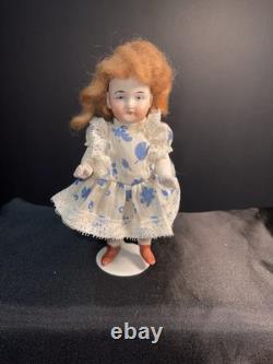 Antique Bisque Doll Set Japan Baby Dolls Wicker Trunk Display Lot