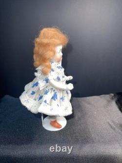 Antique Bisque Doll Set Japan Baby Dolls Wicker Trunk Display Lot