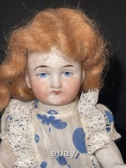 Antique Bisque Doll Set Japan Baby Dolls Wicker Trunk Display Lot