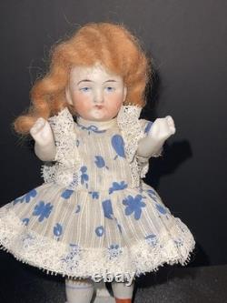 Antique Bisque Doll Set Japan Baby Dolls Wicker Trunk Display Lot