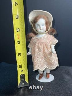 Antique Bisque Doll Set Japan Baby Dolls Wicker Trunk Display Lot