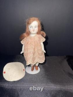 Antique Bisque Doll Set Japan Baby Dolls Wicker Trunk Display Lot