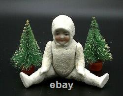Antique Bisque Jointed 4 Snow Baby Snowbaby Doll German Germany Hertwig