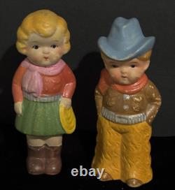 Antique Bisque/porcelain Miniature dolls lot of 6