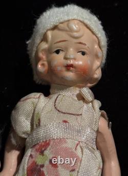 Antique Bisque/porcelain Miniature dolls lot of 6