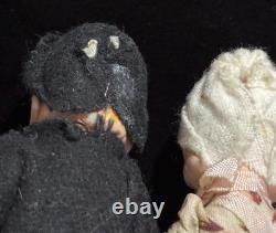 Antique Bisque/porcelain Miniature dolls lot of 6