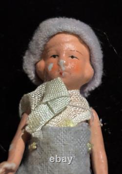 Antique Bisque/porcelain Miniature dolls lot of 6