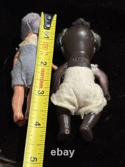 Antique Bisque/porcelain Miniature dolls lot of 6