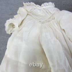 Antique Bonnet Head Character Smiling Open Mouth Teeth Baby Compo Body 11 READ