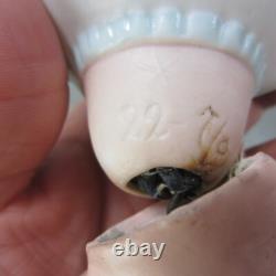 Antique Bonnet Head Character Smiling Open Mouth Teeth Baby Compo Body 11 READ