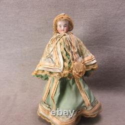 Antique Bredermeir Bald Solid Dome Bisque Head Doll 12 READ Hairline