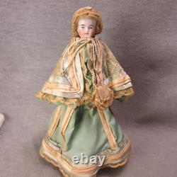 Antique Bredermeir Bald Solid Dome Bisque Head Doll 12 READ Hairline