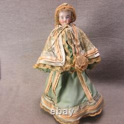 Antique Bredermeir Bald Solid Dome Bisque Head Doll 12 READ Hairline