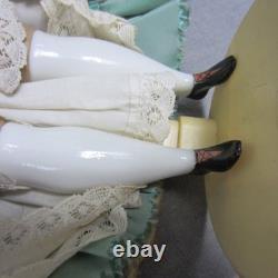 Antique Bredermeir Bald Solid Dome Bisque Head Doll 12 READ Hairline