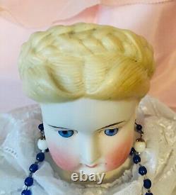 Antique C 1870 19 All Original Fancy Hairstyle Parian China Doll