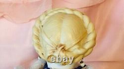 Antique C 1870 19 All Original Fancy Hairstyle Parian China Doll