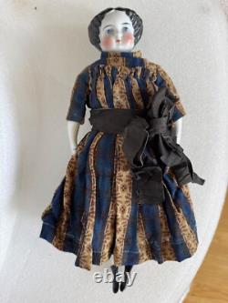 Antique Charming China Shoulder Head Doll 1850/1860's All Original Clothes