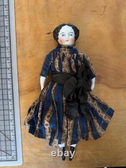 Antique Charming China Shoulder Head Doll 1850/1860's All Original Clothes
