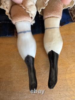 Antique Charming China Shoulder Head Doll 1850/1860's All Original Clothes