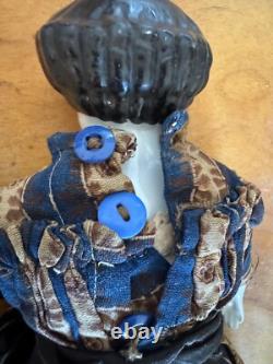 Antique Charming China Shoulder Head Doll 1850/1860's All Original Clothes