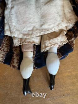 Antique Charming China Shoulder Head Doll 1850/1860's All Original Clothes