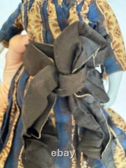 Antique Charming China Shoulder Head Doll 1850/1860's All Original Clothes