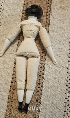 Antique China Doll 12.5 (excellent) with full outfit, porcelain head & limbs