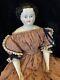 Antique China Doll 25 In German Porcelain Doll Costume Large Antique Doll