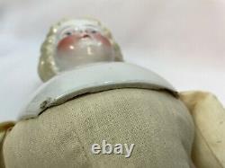 Antique China Doll German Large 22.5 Blonde 1880s w Ruth McClanahan Cloth Body