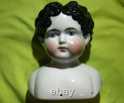 Antique China Doll Head6Handsome Curly Haired Blue Eyed BoyVERY NICE