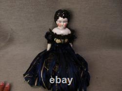 Antique China Head Doll Fragile Dress
