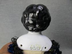 Antique China Head Doll Fragile Dress