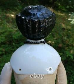 Antique China Head Doll With Cloth Body 19