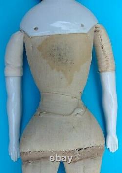 Antique China Head Doll With Cloth Body 19