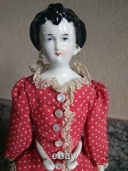 Antique China head doll 1830's-1840's