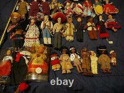 Antique Doll Collection. Various rare old vintage porcelain and handmade dolls