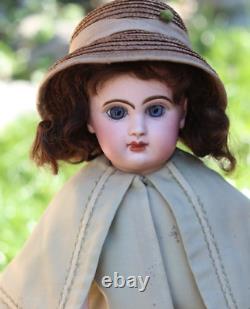 Antique French Doll E. Jumeau 7 ca 1886 in Jumeau Box, tall 17 in