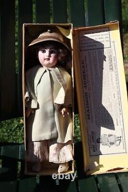 Antique French Doll E. Jumeau 7 ca 1886 in Jumeau Box, tall 17 in