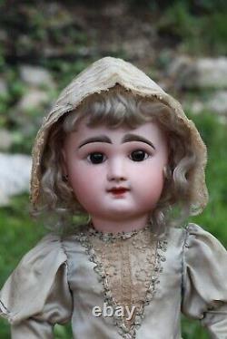 Antique French Doll by FB Eden Bebe 1887, tall 24,5 in