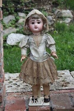 Antique French Doll by FB Eden Bebe 1887, tall 24,5 in