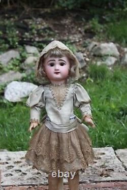 Antique French Doll by FB Eden Bebe 1887, tall 24,5 in