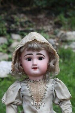 Antique French Doll by FB Eden Bebe 1887, tall 24,5 in