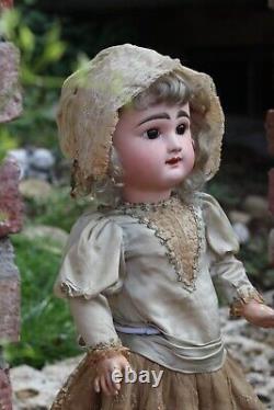 Antique French Doll by FB Eden Bebe 1887, tall 24,5 in