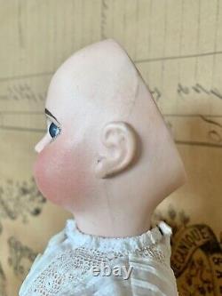 Antique French Emile Jumeau Depose Doll E5J Bisque Doll Blue Eyes Mohair Wig EJ