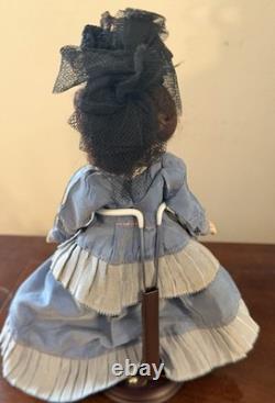 Antique French Jules verilingue Paris France 8 inch orig wig