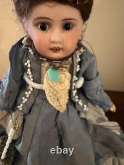 Antique French Jules verilingue Paris France 8 inch orig wig