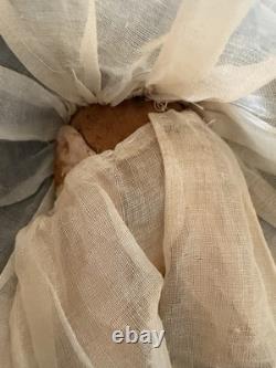 Antique French Jules verilingue Paris France 8 inch orig wig