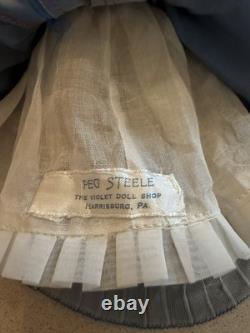 Antique French Jules verilingue Paris France 8 inch orig wig